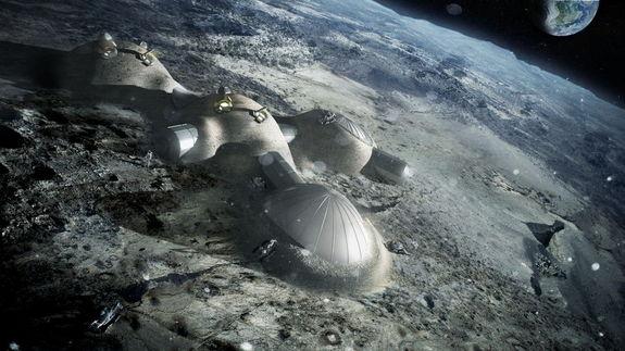 Artist’s rendering of a lunar base. Photo credit: ESA/Foster + Partners