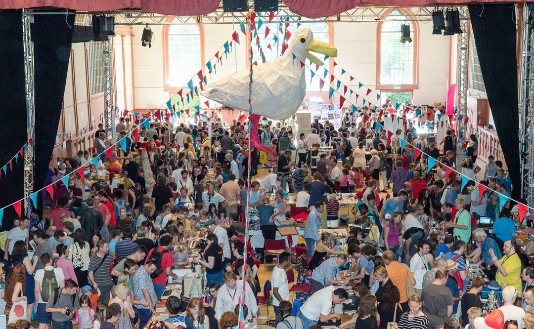 Crowds at the Brighton Mini Maker Faire